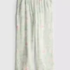 Schlafanzughose mit weitem Bein und Blumenmuster