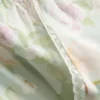 Schlafanzughose mit weitem Bein und Blumenmuster