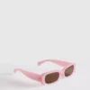 Schlanke rechteckige Sonnenbrille
