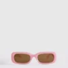 Schlanke rechteckige Sonnenbrille
