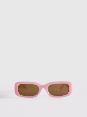 Schlanke rechteckige Sonnenbrille