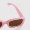 Schlanke rechteckige Sonnenbrille