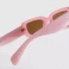 Schlanke rechteckige Sonnenbrille