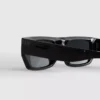 Schlanke Sonnenbrille mit rechteckigem Rahmen