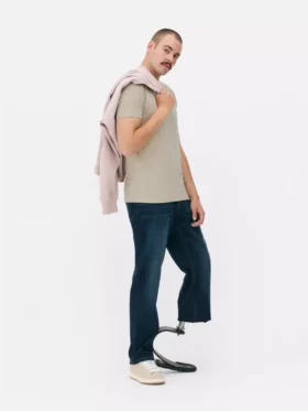 Schmal geschnittenes Stretch-T-Shirt