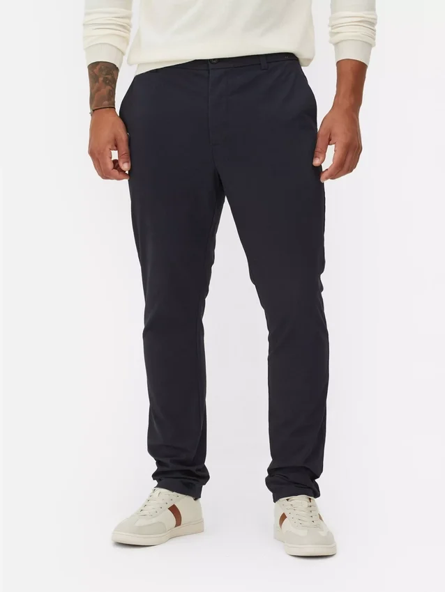Schmale Stretch-Chinos
