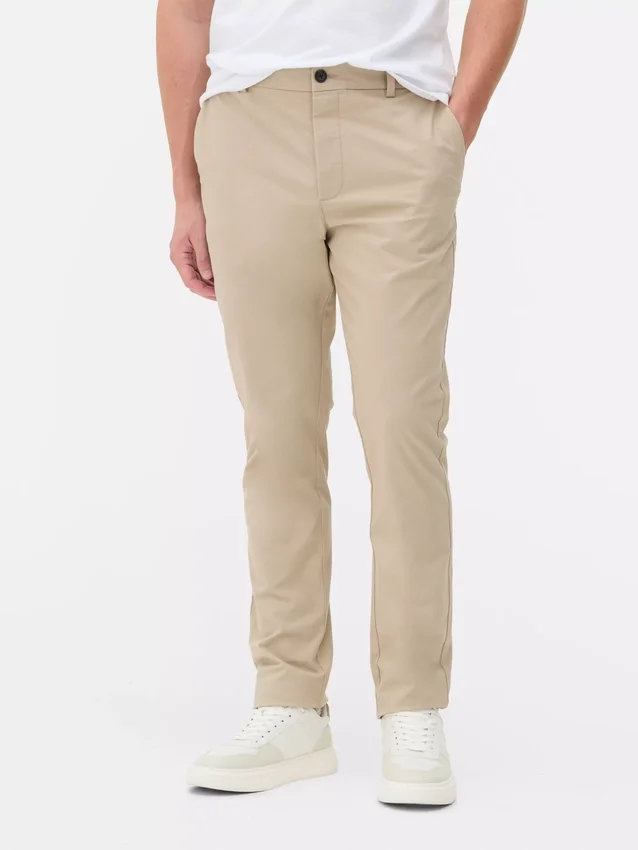 Schmale Stretch-Chinos