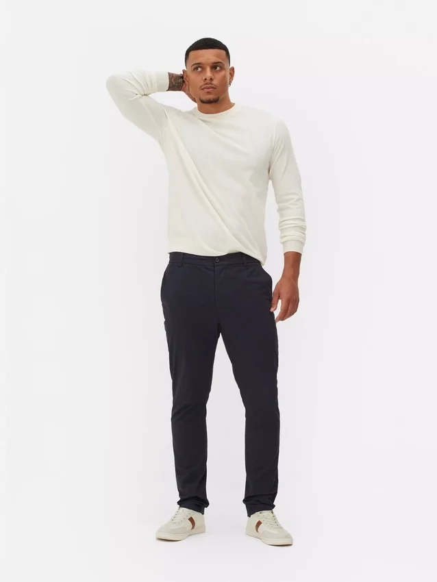 Schmale Stretch-Chinos