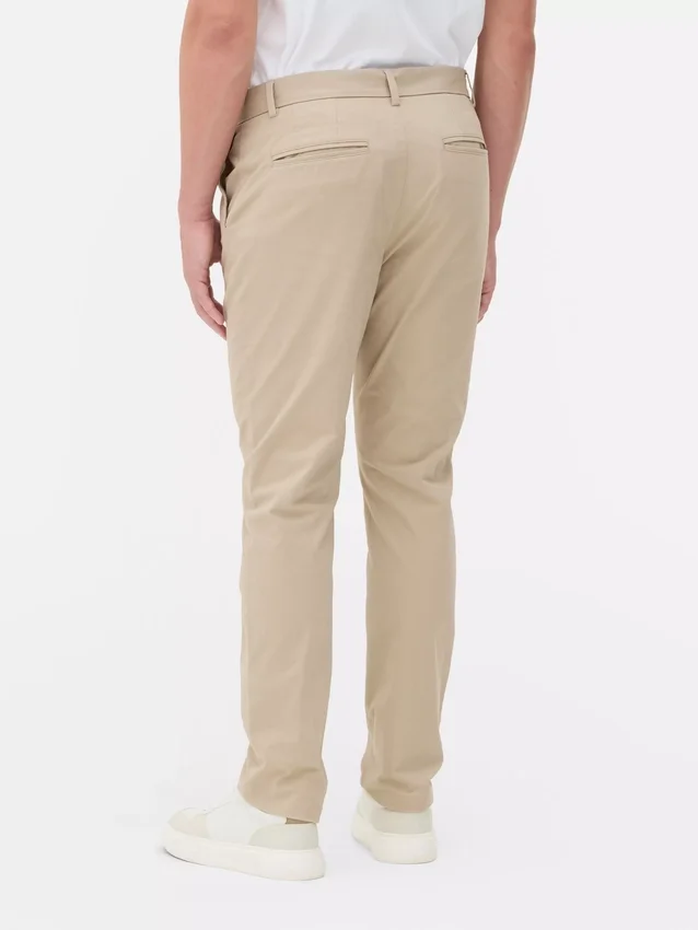 Schmale Stretch-Chinos