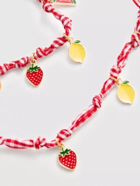 Schmuck-Set mit Obst-Anhängern