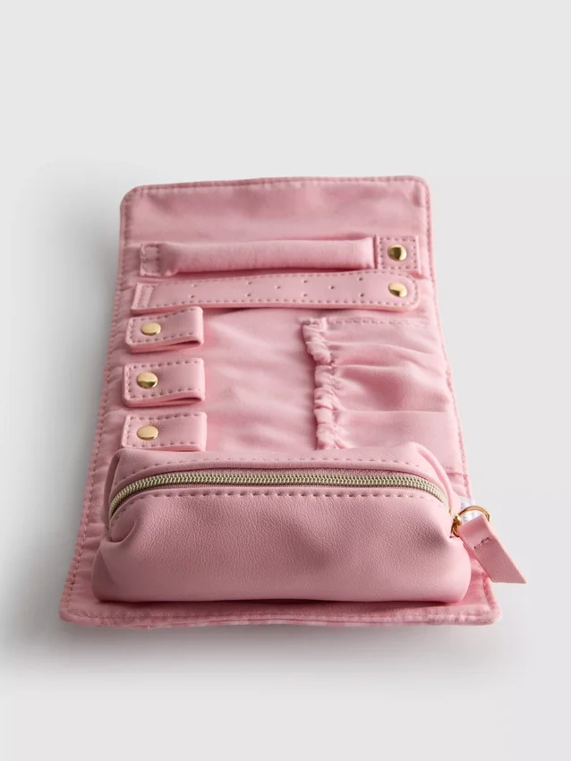 Schmuckbeutel mit Gingham-Muster