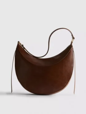 Schultertasche «Moon» aus Kunstwildleder