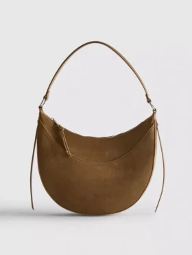 Schultertasche «Moon» aus Kunstwildleder