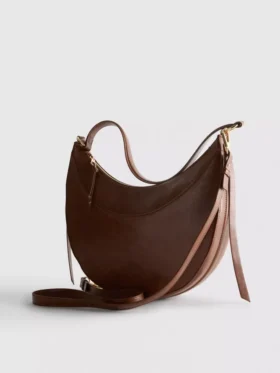 Schultertasche «Moon» aus Kunstwildleder