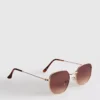 Sechseckige Sonnenbrille