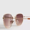Sechseckige Sonnenbrille