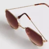 Sechseckige Sonnenbrille