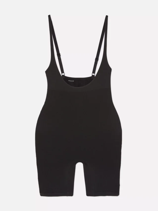 Shapewear-Body mit offenem Brustbereich bis zur Mitte des Oberschenkels