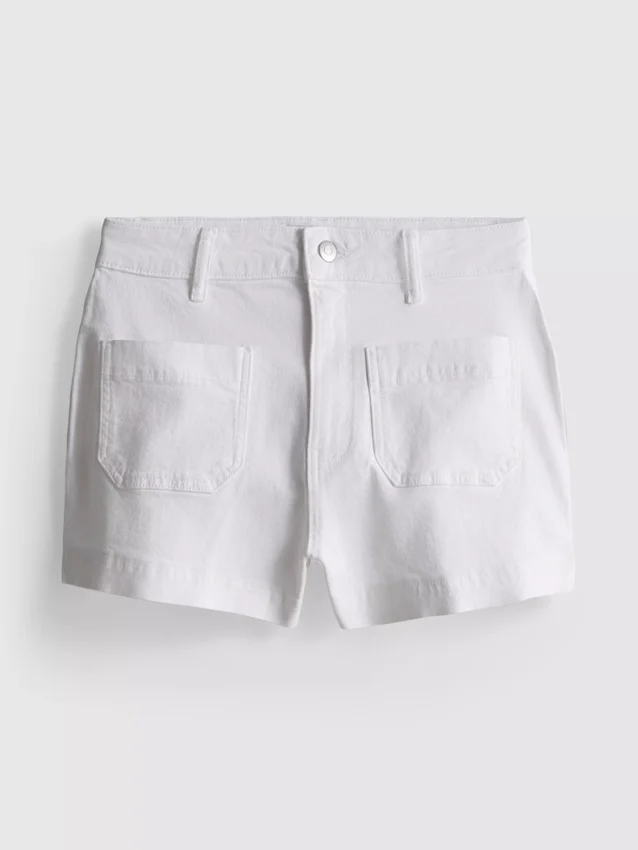 Shorts aus Baumwoll-Denim mit Fronttaschen