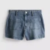 Shorts aus Baumwoll-Denim mit Fronttaschen