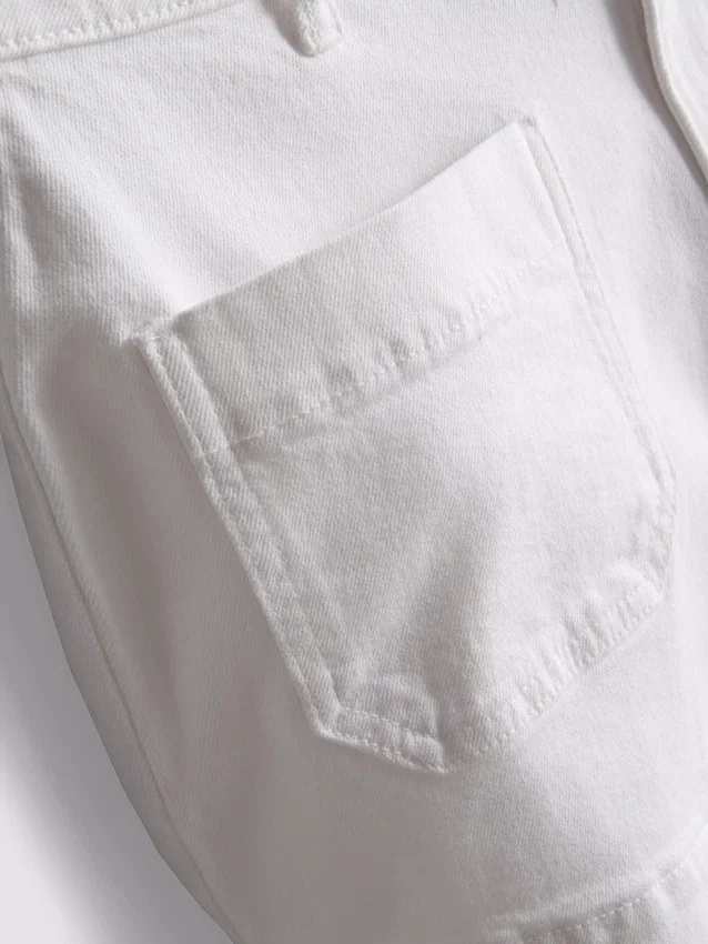 Shorts aus Baumwoll-Denim mit Fronttaschen