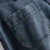 Shorts aus Baumwoll-Denim mit Fronttaschen