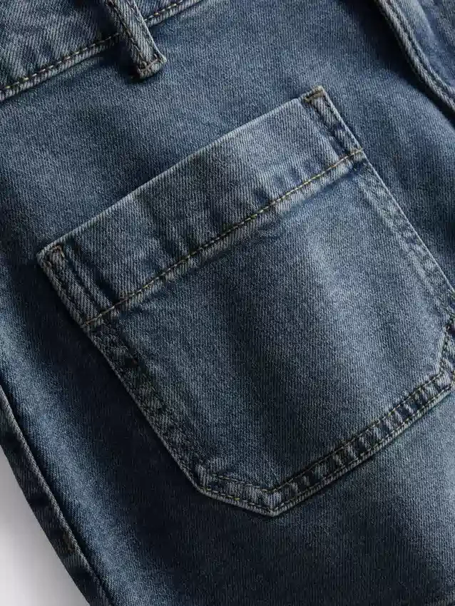 Shorts aus Baumwoll-Denim mit Fronttaschen