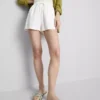 Shorts aus Baumwollmischung mit elastischem Bund