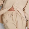 Shorts aus Baumwollmischung mit elastischem Bund