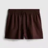 Shorts aus Baumwollmischung mit elastischem Bund