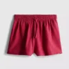 Shorts aus Baumwollmischung mit elastischem Bund