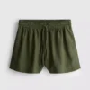 Shorts aus Baumwollmischung mit elastischem Bund