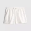 Shorts aus Baumwollmischung mit elastischem Bund