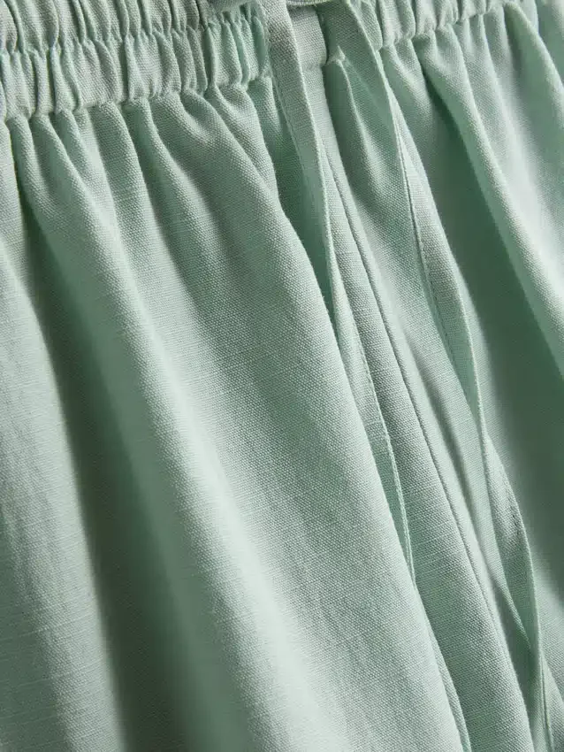 Shorts aus Baumwollmischung mit elastischem Bund