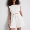 Shorts aus Baumwollmusselin