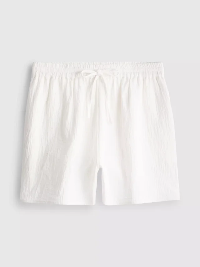 Shorts aus Baumwollmusselin