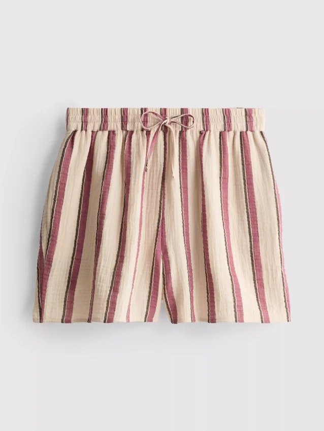 Shorts aus Baumwollmusselin
