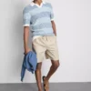 Shorts aus Leinenmischung mit Kordelzug