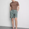 Shorts aus Leinenmischung mit Kordelzug