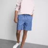 Shorts aus Leinenmischung mit Kordelzug