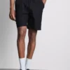 Shorts aus Leinenmischung mit Kordelzug
