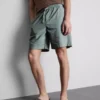 Shorts aus Leinenmischung mit Kordelzug