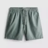 Shorts aus Leinenmischung mit Kordelzug