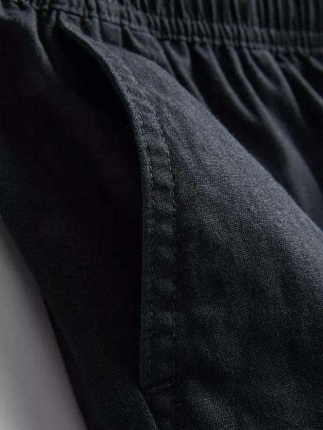 Shorts aus Leinenmischung mit Kordelzug