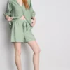 Shorts mit Gürtel zum Hineinschlüpfen