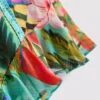 Shorts mit Rüschen und tropischem Print