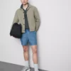 Shorts mit strukturiertem Kordelzug in der Taille