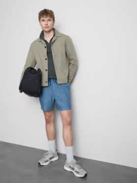 Shorts mit strukturiertem Kordelzug in der Taille