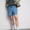 Shorts mit strukturiertem Kordelzug in der Taille