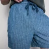 Shorts mit strukturiertem Kordelzug in der Taille